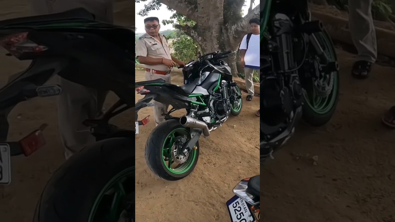 Cops ka Reactions for Z900💚🫣 #z900rider #z900 #bike #automobile #zx10r