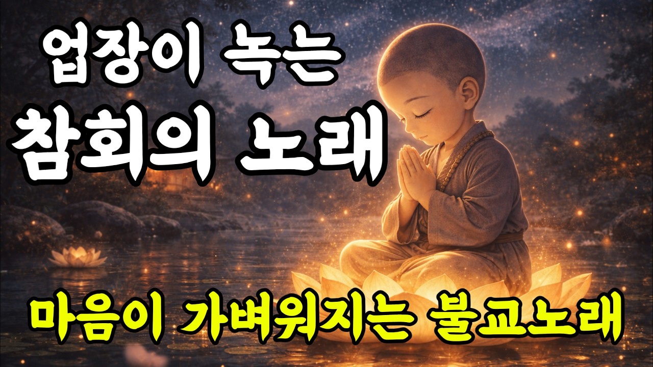 마음을 씻는 참회의 노래 | 나무아미타불 관세음보살 #불교트로트 #불교명상음악 #힐링음악 #불교음악#부처님가피 #참회문#찬불가