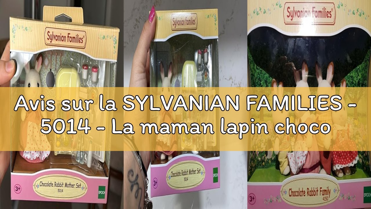 Avis sur la SYLVANIAN FAMILIES - 5014 - La maman lapin chocolat et réfrigérateur Multicolore