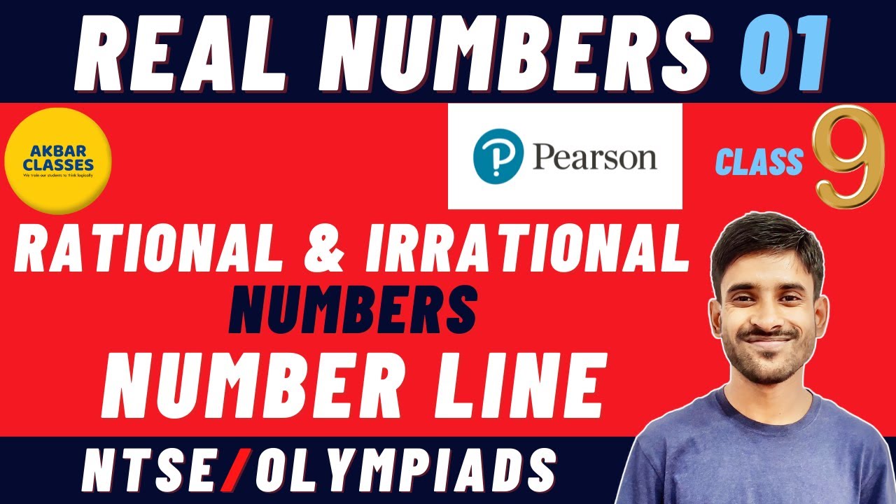 Class 9 Pearson IIT Foundation | Real Numbers 01 | Number Line