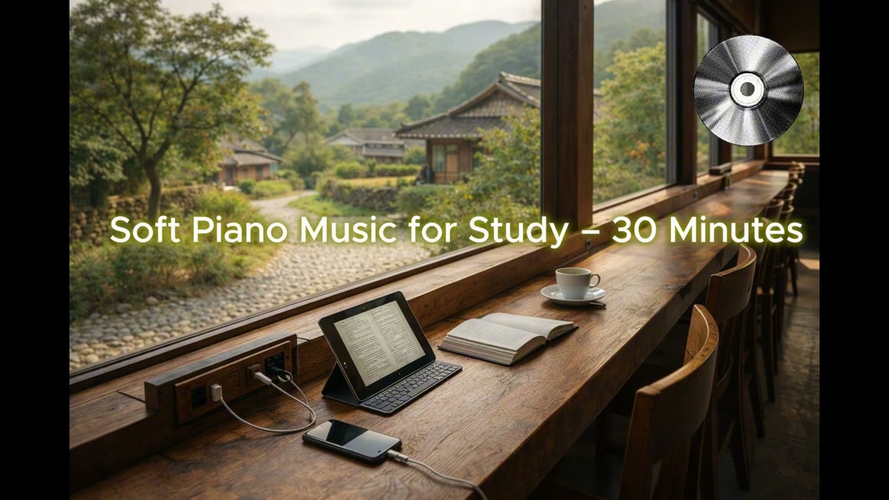Soft Piano Music for Study – 30 Minutes   #피아노음악#공부음악#집중음악#잔잔한음악