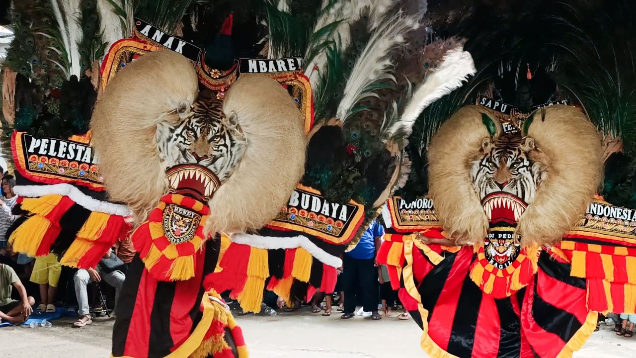 SPEKTAKULER ‼️ BARONGAN REOG PONOROGO TERBESAR GEGERKAN KEBONSARI MADIUN