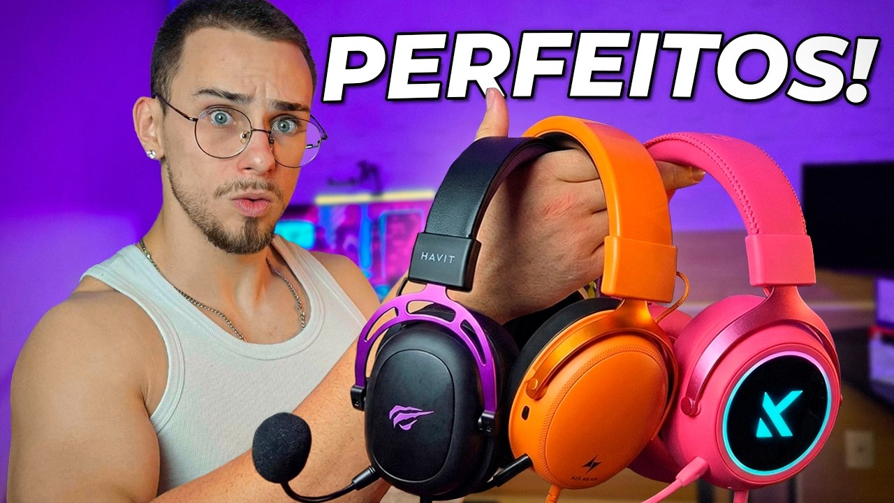 OS MELHORES Headsets Gamers BOM e BARATO em 2026! (S&Oacute; PRO-PLAYER)
