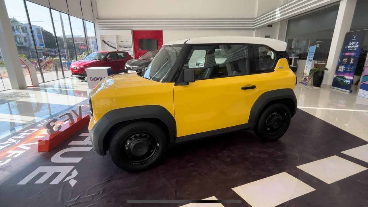 Exploring The 2024 Vinfast Vf3: Cute Mini Car Tour - Sound, Interior and Exterior. M&agrave;u v&agrave;ng đẹp!
