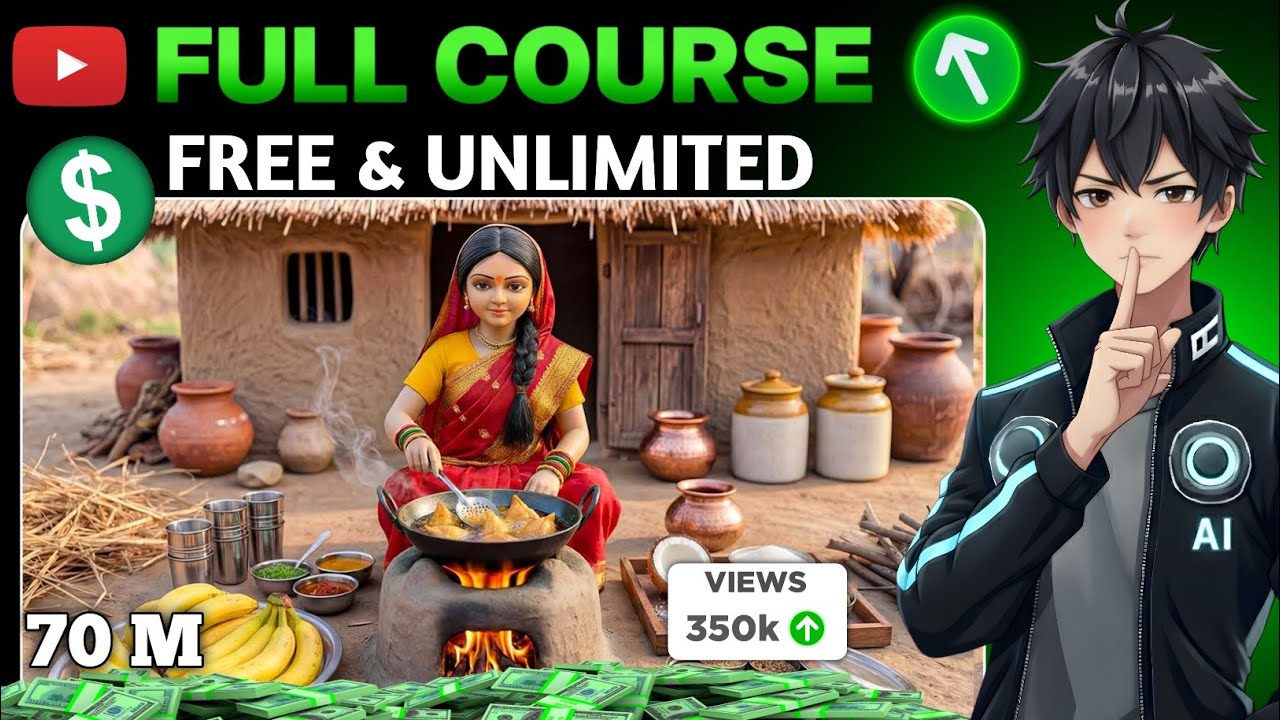 Create Viral Miniature Cooking ASMR Videos with AI | Doll Village Animation Step-by-Step Guide