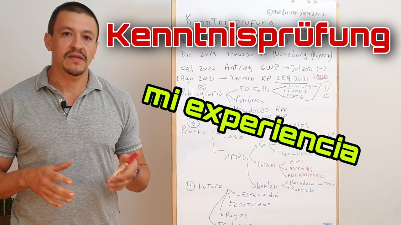 KP mi Experiencia. Examen de conocimientos para homologar la carrera de medicina en Alemania.