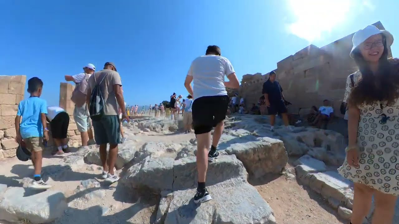 Insta360 view of the lovely island of Rhodes 