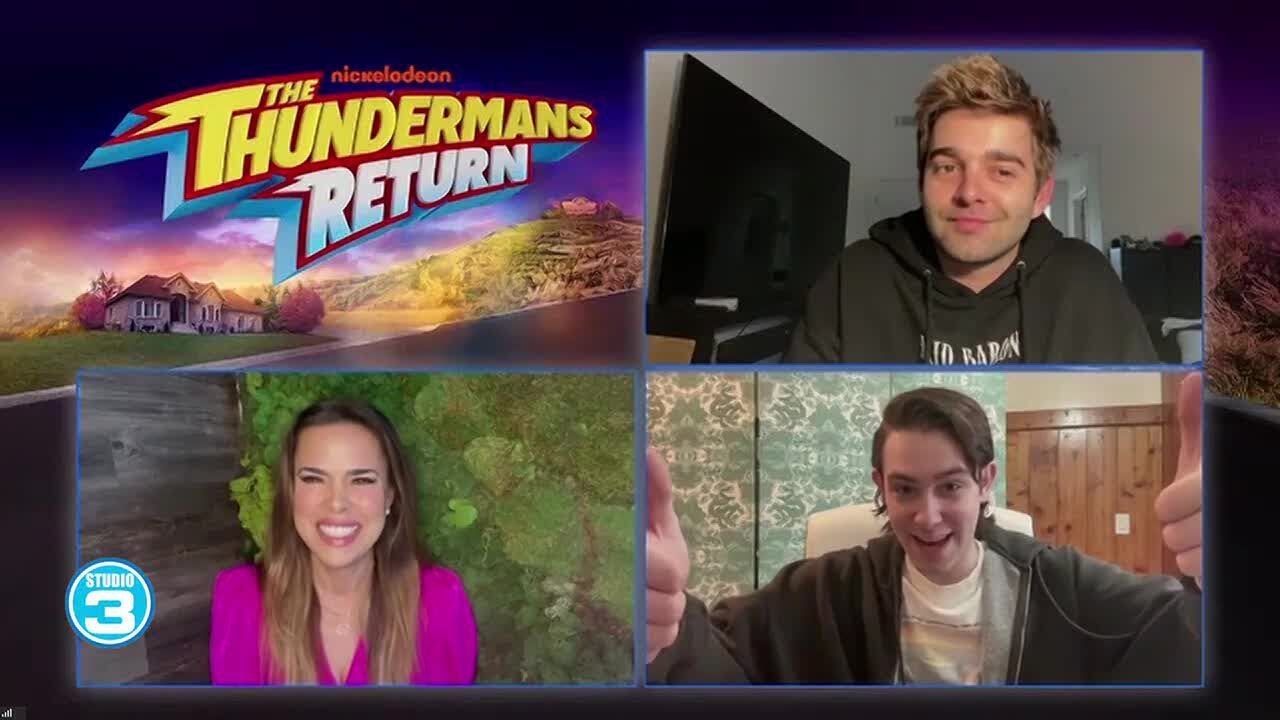 Cast of 'The Thundermans Return' on Studio 3