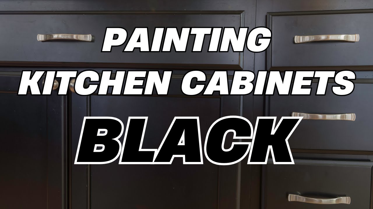 Как покрасить кухонные шкафы в ЧЕРНЫЙ цвет — посмотрите потрясающее преображение!