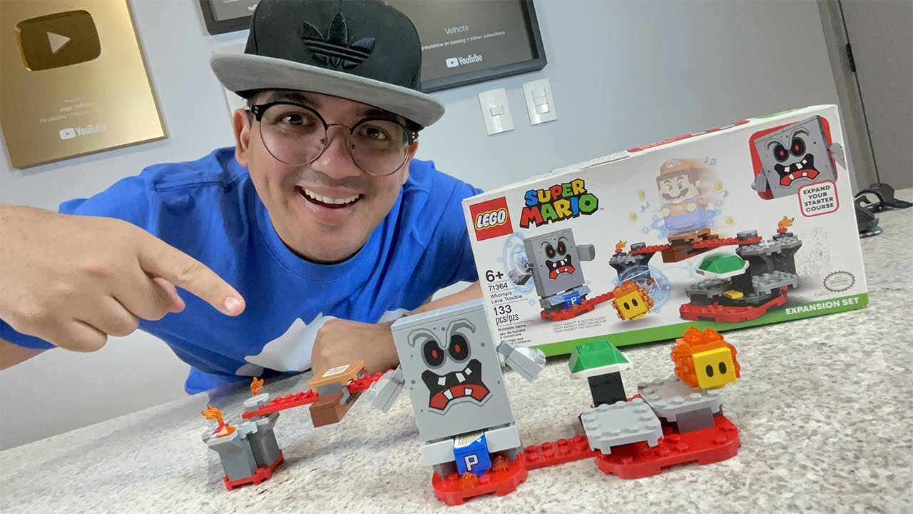 MONTEI UM LEGO DO SUPER MARIO!!!