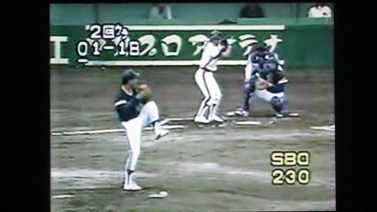 1989オリックスブレーブス佐藤義則VSロッテオリオンズ　川崎球場　横田真之　堀幸一　袴田英利　西村徳文　水上善雄弾長髪　愛甲孟　高沢秀昭　ディアズ　佐藤健一　上川誠二