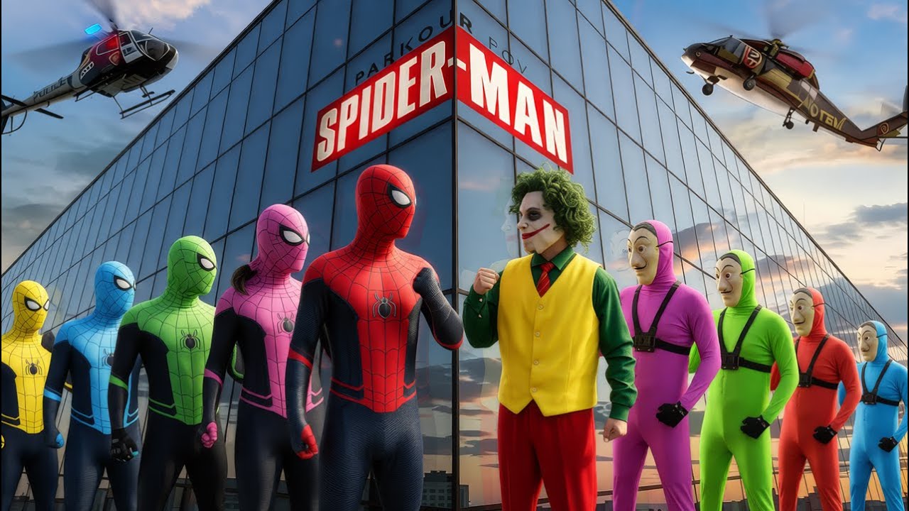 ヴェノムがグリーンスパイダーに変装し、スパイダーマン基地に侵入！