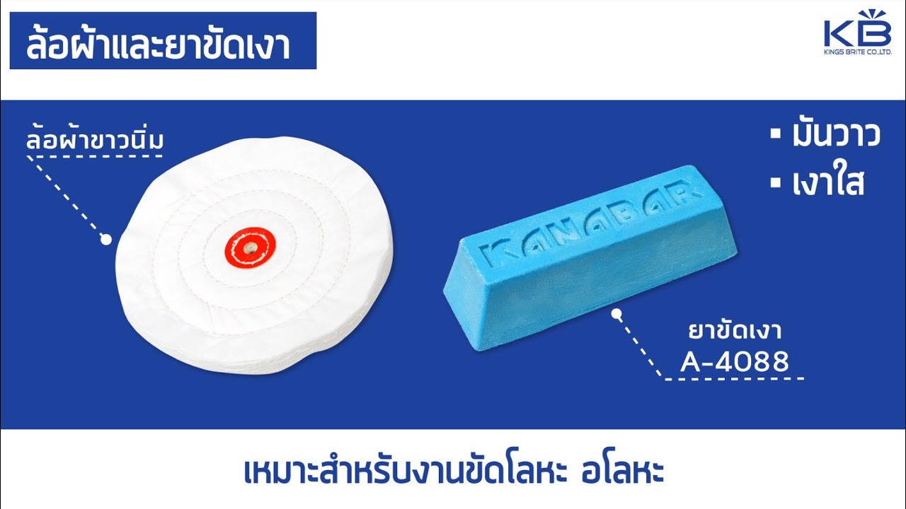 วิธีการใช้งาน ล้อผ้าและยาขัดเงา (ไขปลาวาฬ)