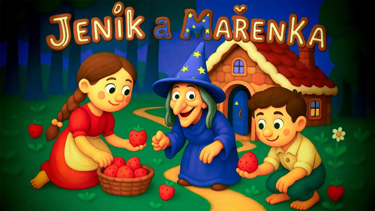 O Jeníčkovi a Mařence – Pohádka Perníková chaloupka | Audiopohádka na dobrou noc s kouzelnou animací