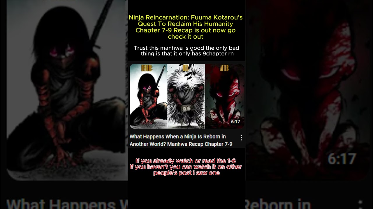 Title: ninja reincarnation: fuuma kotarou&rsquo;s quest to reclaim his humanity recap #shorts #manhwa
