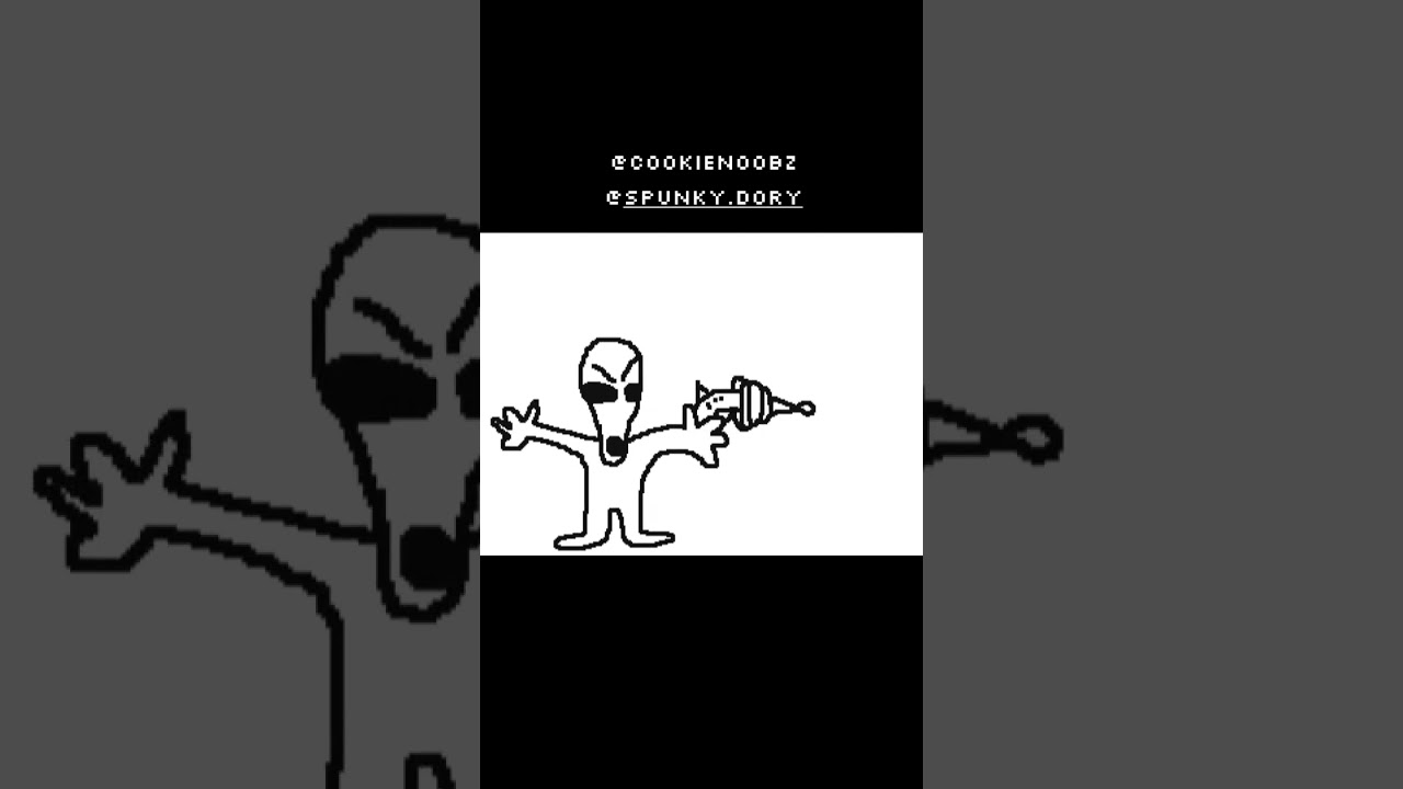 Continuation of @spunky.dory's BUNGBUNG Video 👽 #flipnote #3ds #bungbungbung #aliens #raygun