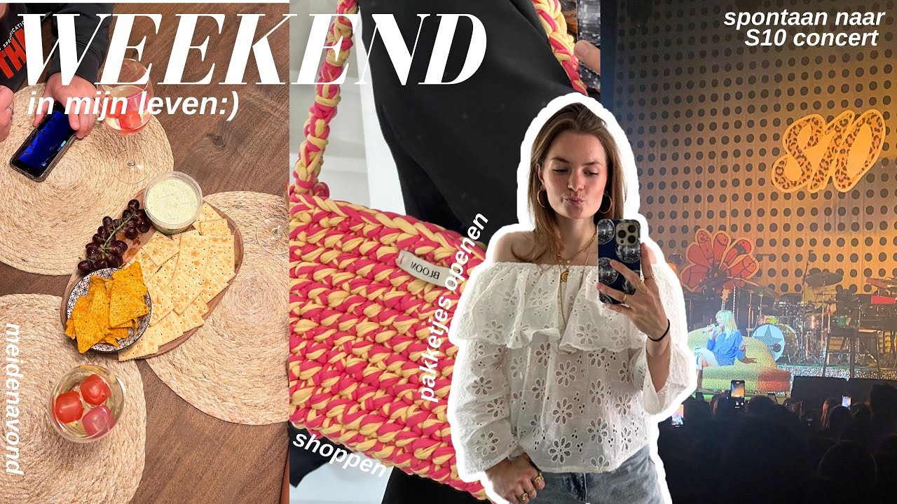 WEEKEND VLOG 💛 concert S10 | shoppen | meidenavond