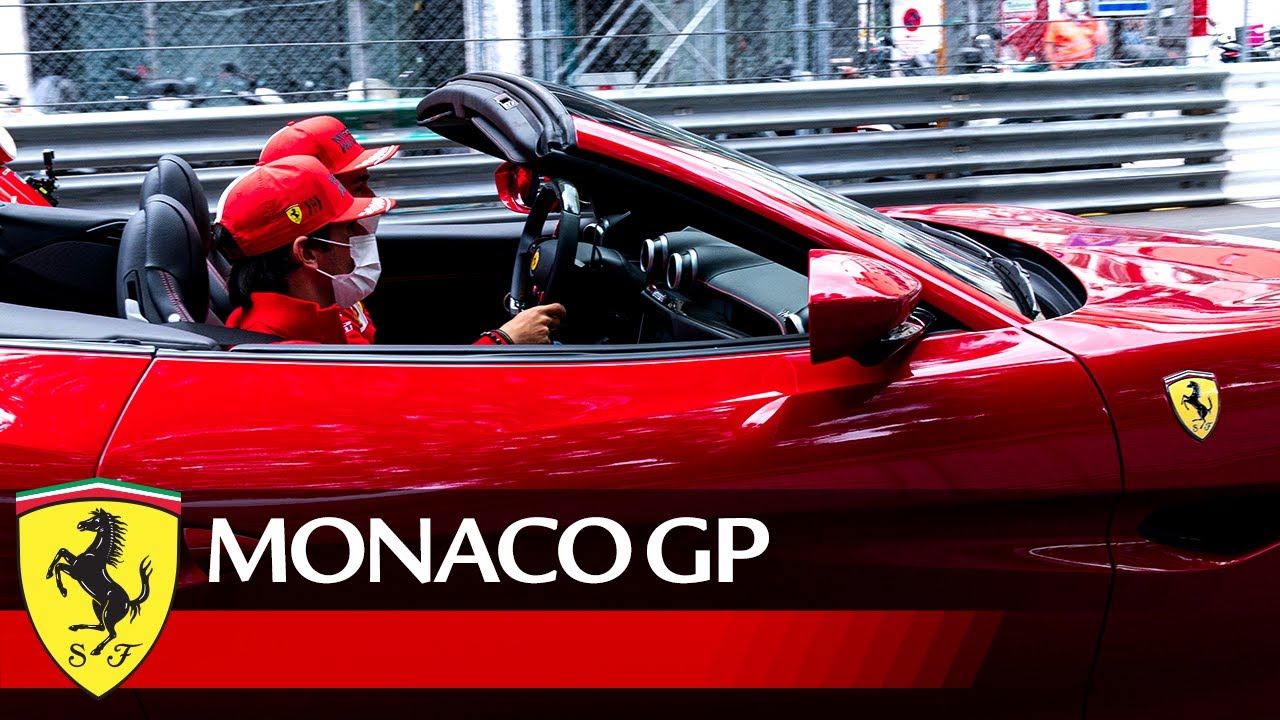 Monaco track tour with Charles and Carlos