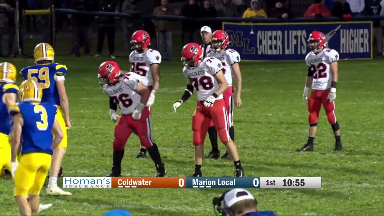 Coldwater vs Marion Local Football 10-20-2023