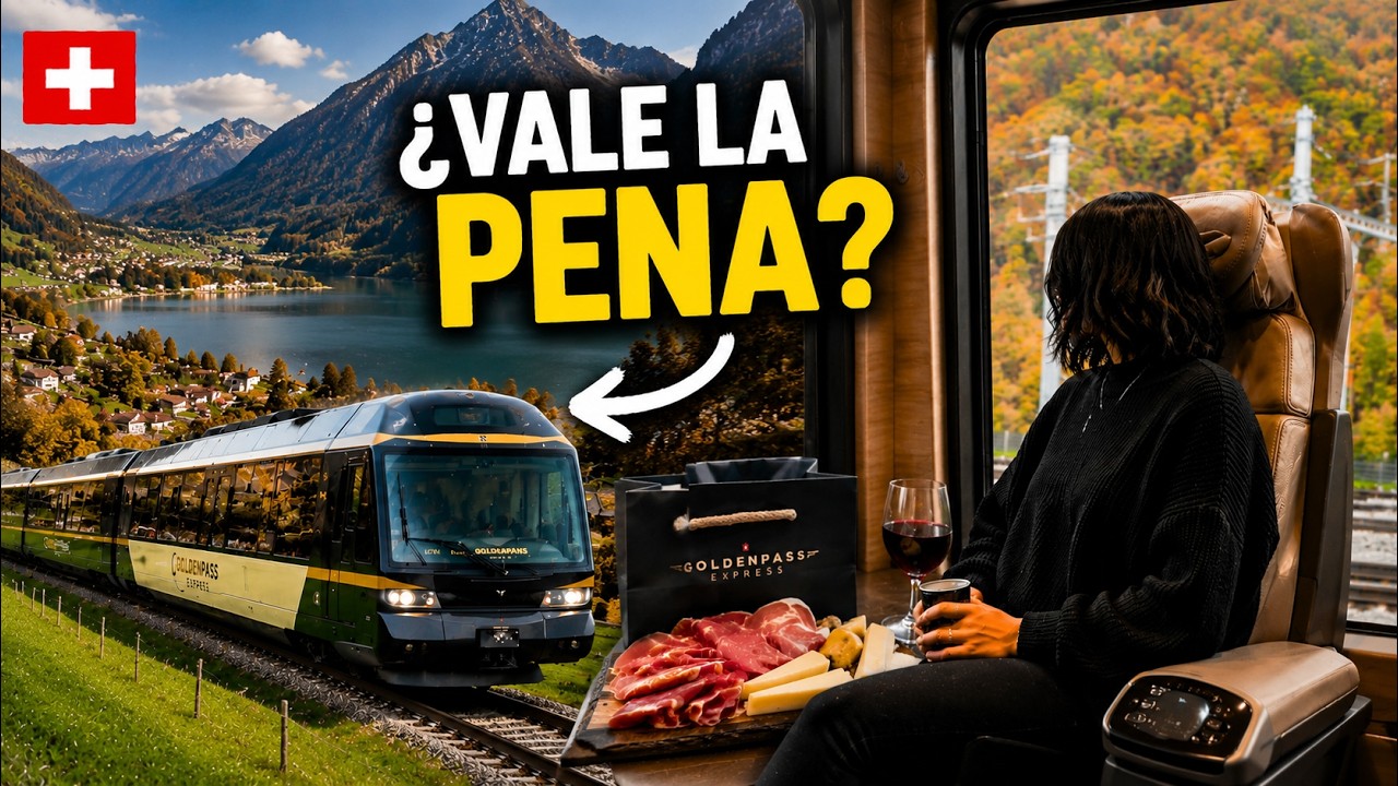 GoldenPass Express: El Tren Panorámico MÁS BONITO de Suiza 🇨🇭✨ (Montreux a Interlaken) en 4K