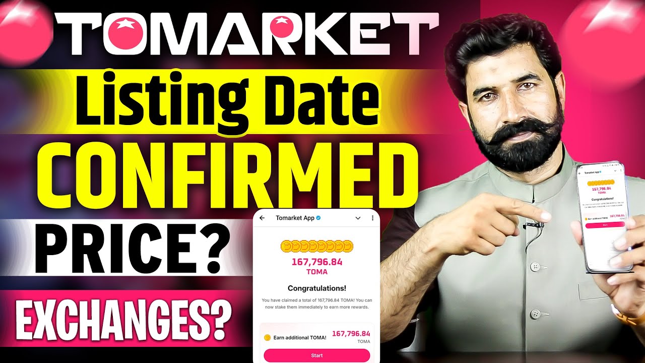 Tomarket Listing Date Confirmed | Tomarket Price | $TOMA Price | Mining App | Crypto News |Albarizon