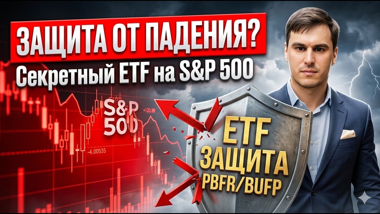 S&P 500 ПАДАЕТ? Как застраховать свой капитал с помощью Buffer ETF (PBFR & BUFP)