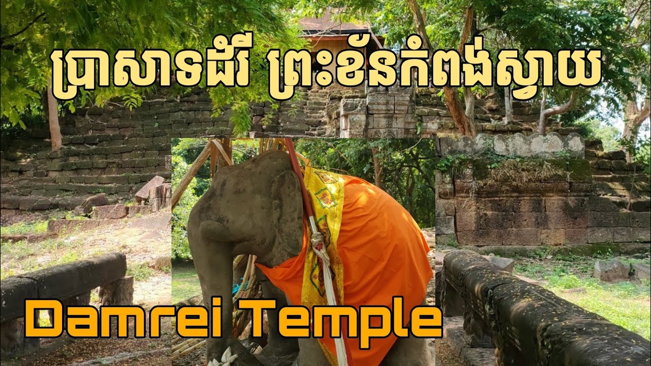 ប្រាសាទដំរី ព្រះខ័នកំពង់ស្វាយ Damrei Temple #Preah Khan Kampong Svay Temple #travel cambodia