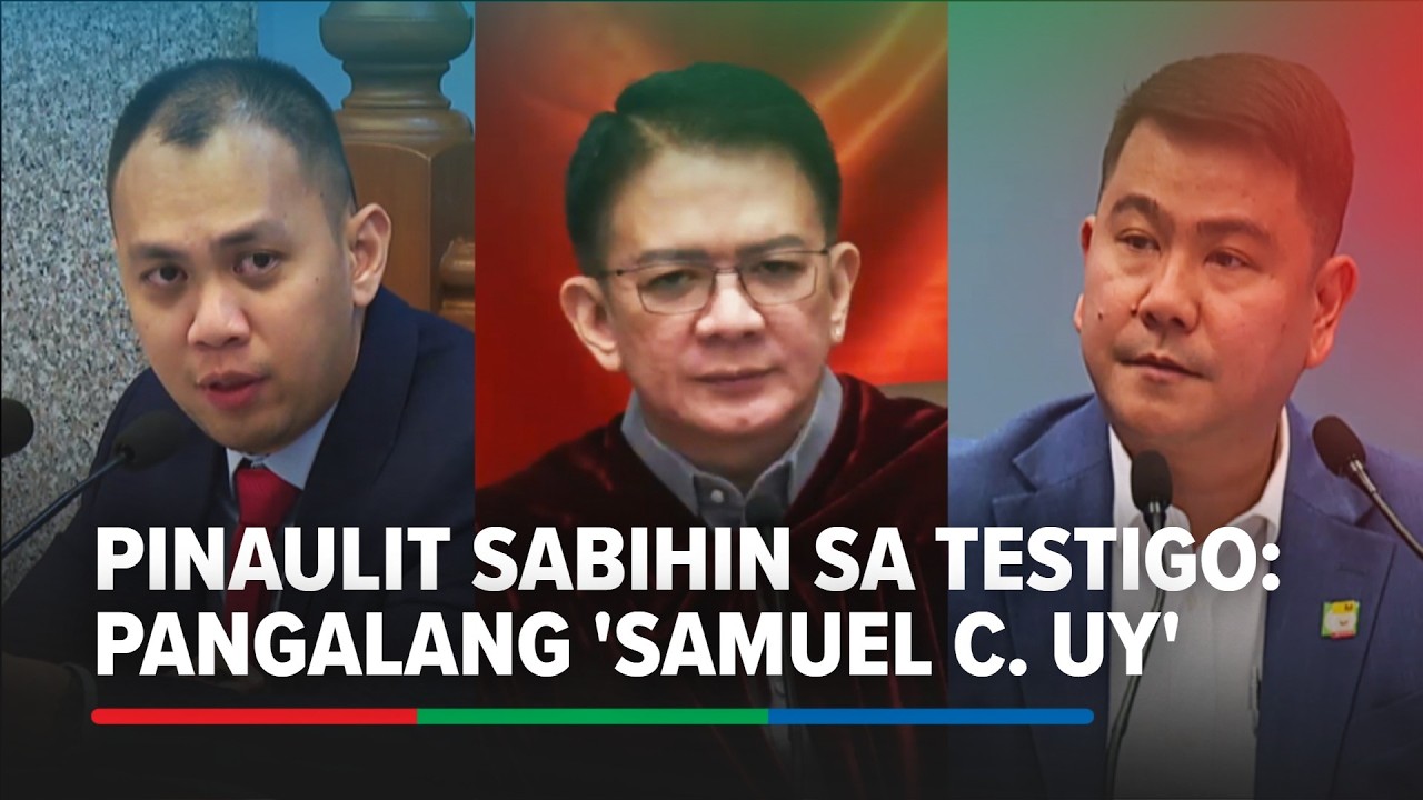 Alih's questioning that led to BPI witness naming 'Samuel Uy' as payee of VP Sara check