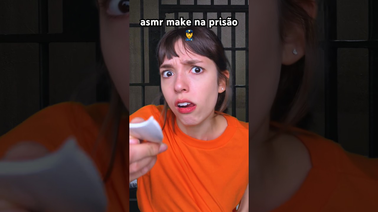 POV: voc&ecirc; ganhou uma make na pris&atilde;o 👮&zwj;♂️ #asmr #asmrsounds