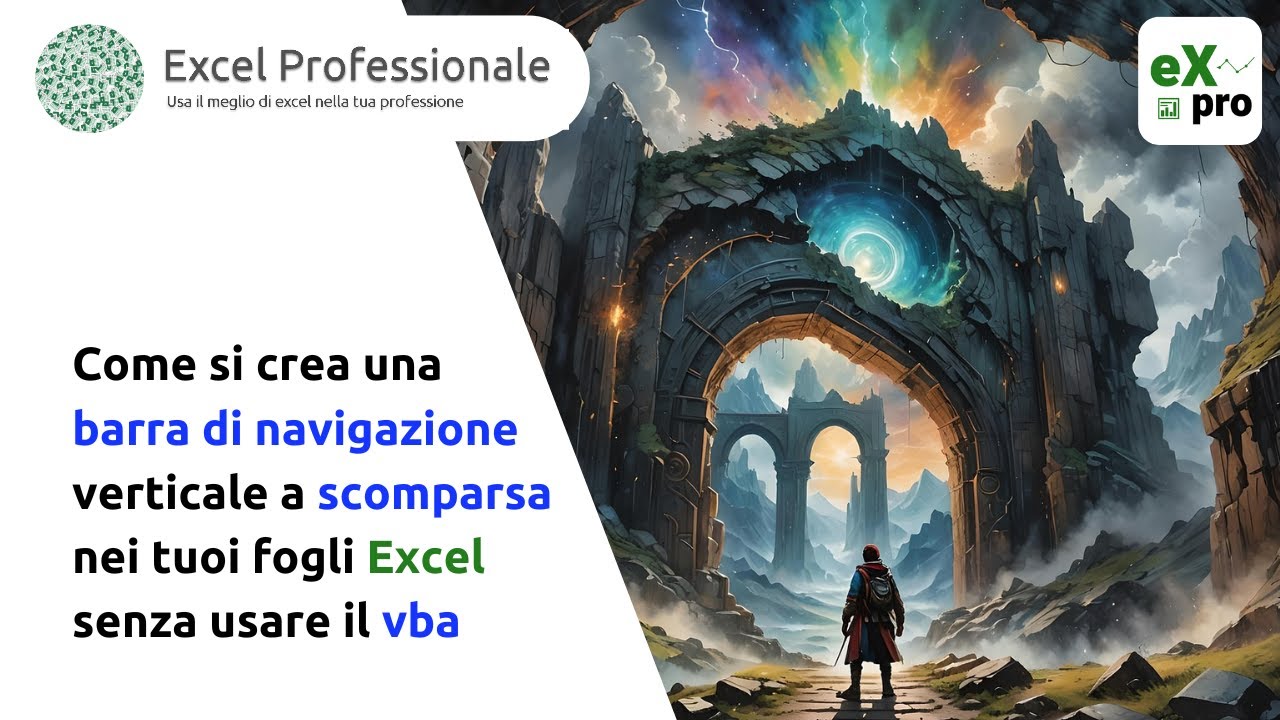Come si crea una barra di navigazione verticale a scomparsa nei tuoi fogli Excel (senza usare Vba)