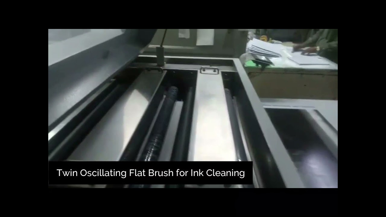 Memory Plate Cleaning Machine with Oscillating Brush System