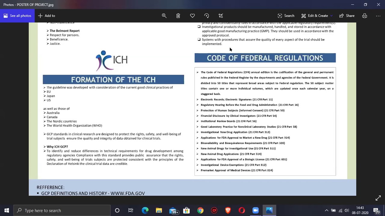ICH-GCP & Principles of ICH GCP- E6 and E6(R2) Poster Presentation By Steeve Branden Wood