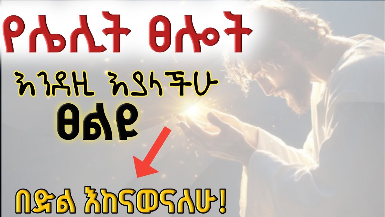 የሌሊት ፀሎት/yelelit tselot/ ለተከታታይ ቀናት አብራችሁን ፀልዩ የምትመሰክሩት ነገር ይፈጠራል powerful midnight prayer 