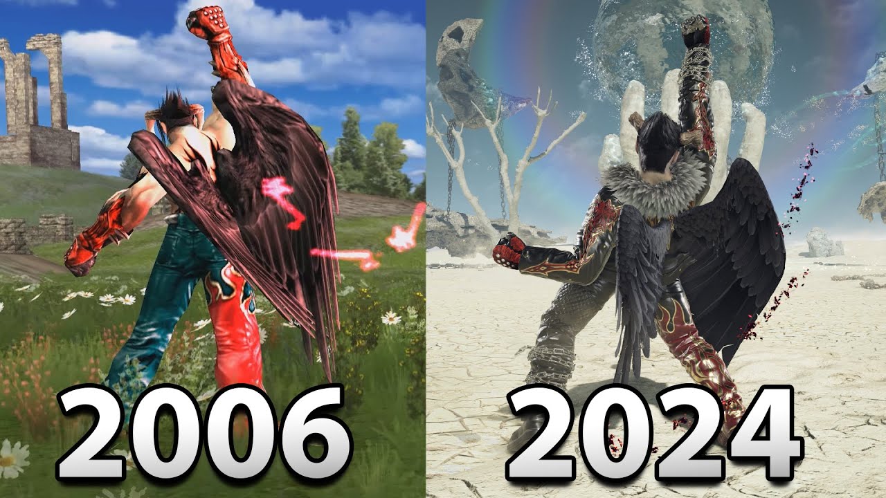 Evolution of Devil Jin's Devil Twister Combo (Tekken DR-8)