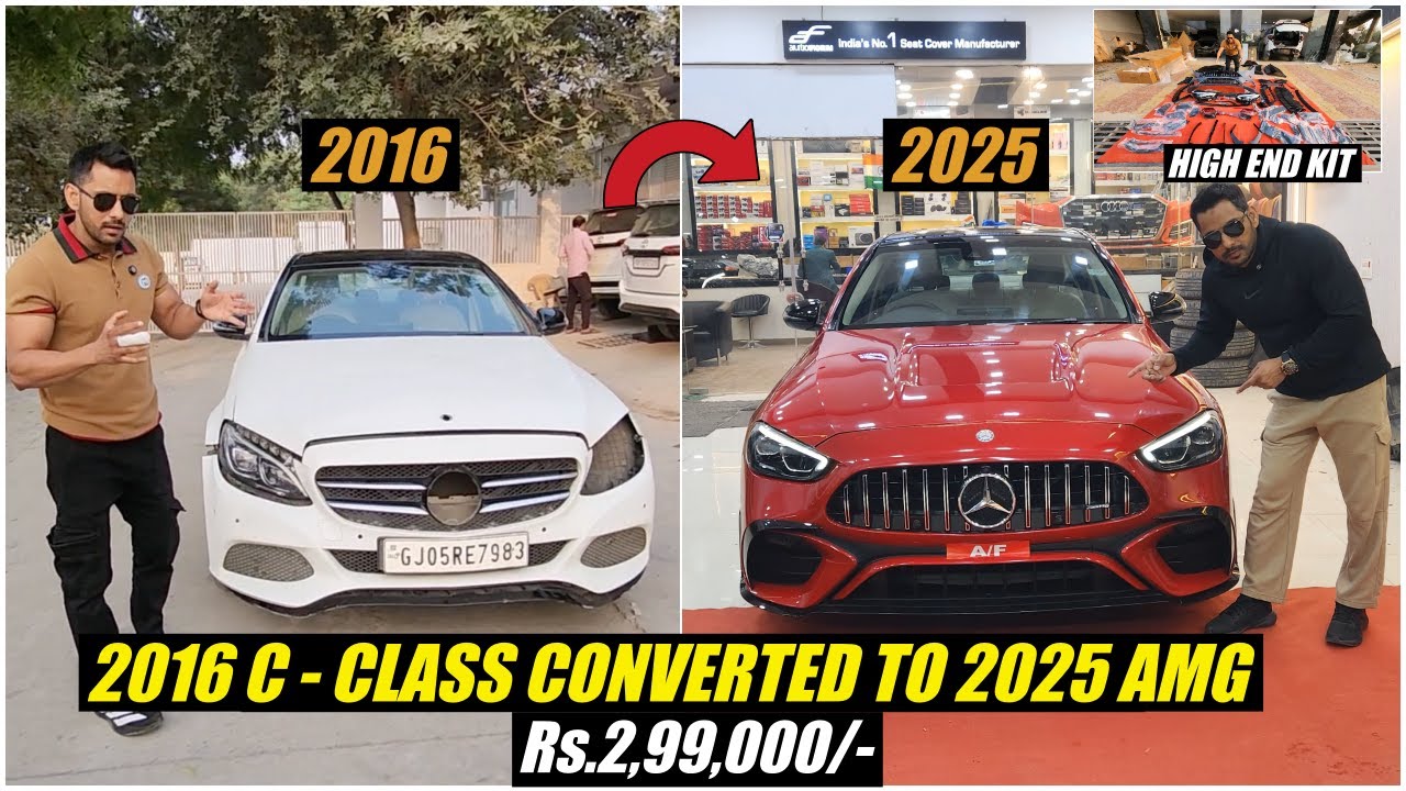 Old to New 😱 2016 Mercedes C-Class Turned Into 2025 AMG | W205 → W206 | 007CarCare