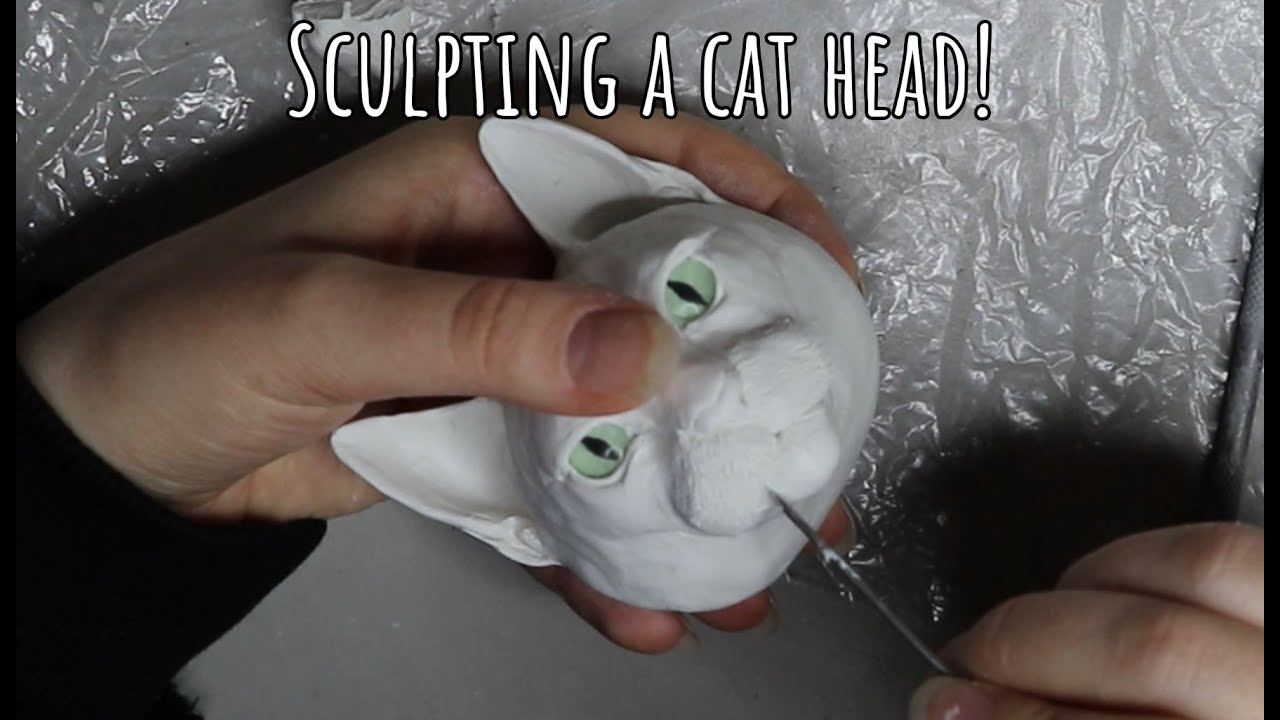 Sculpting a cat head!