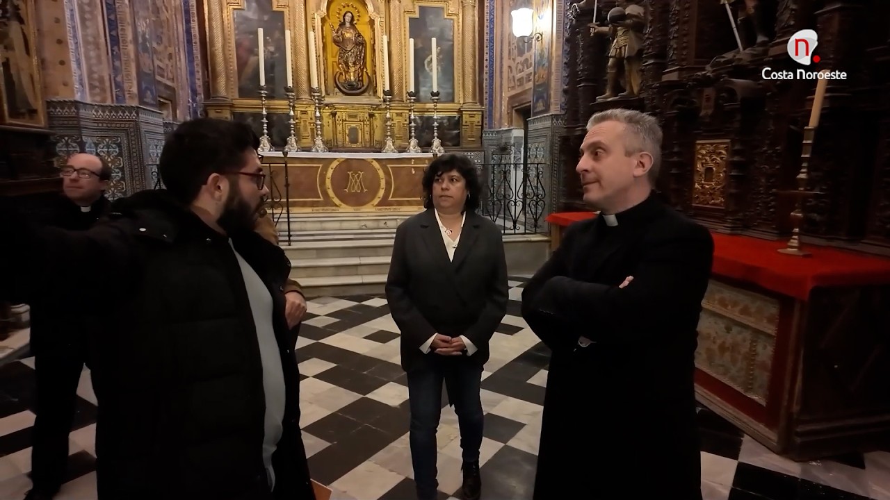 Noticias. La alcaldesa comprueba in situ los daños de la Parroquia de La O