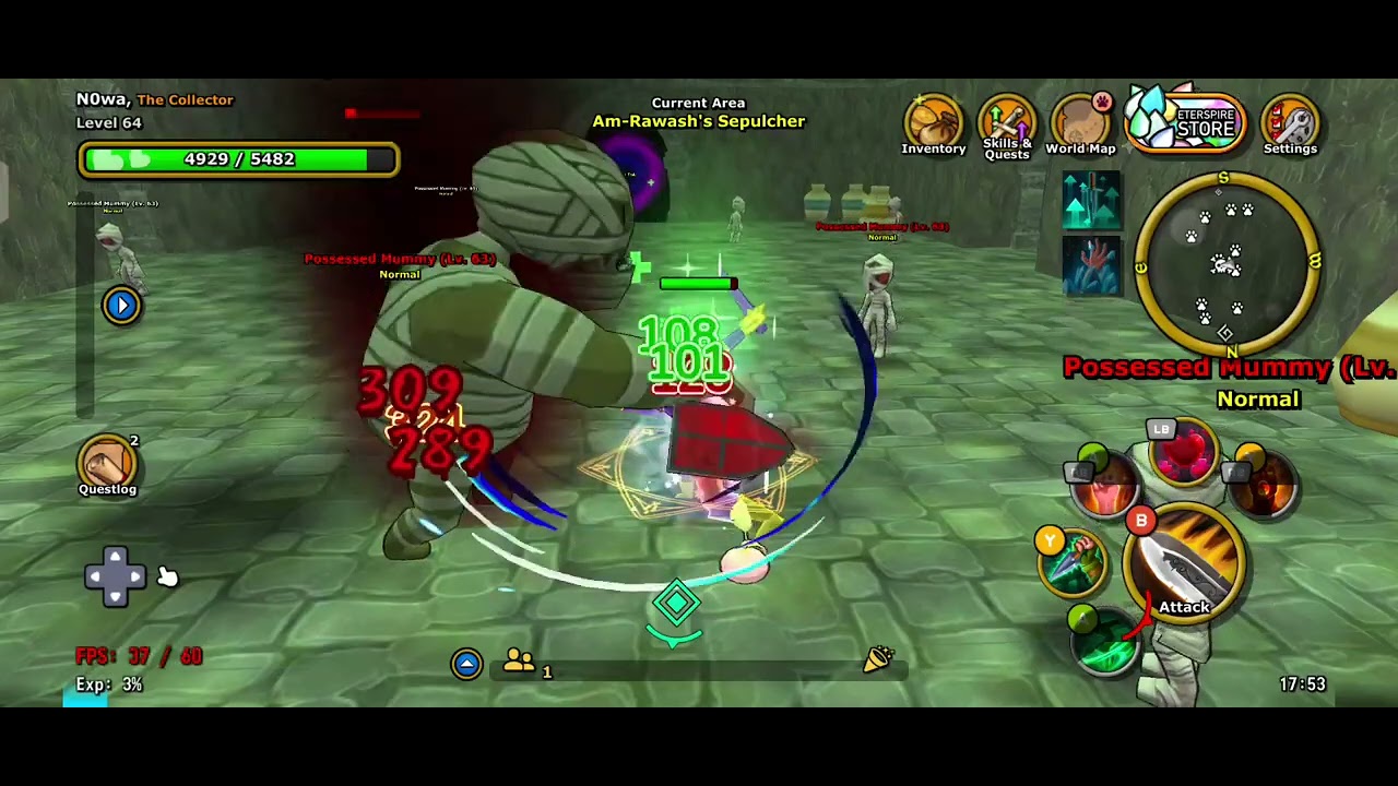 ETERSPIRE, The best MMORPG on mobile. (Rouge) Crit, speed and lifesteal build.