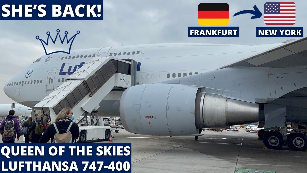 Queen of the skies is BACK! | Lufthansa 747-400 | Frankfurt FRA to New York JFK | Trip Report