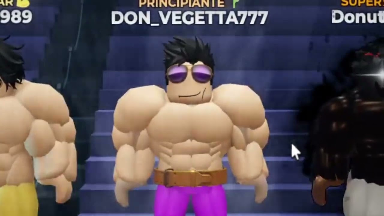 Primer dia de GYM en ROBLOX (Entrenando con Vegetta777) #1
