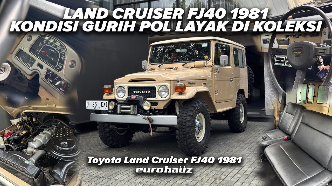 LAND CRUISER FJ40 1981 KONDISI GURIH POL LAYAK DI KOLEKSI