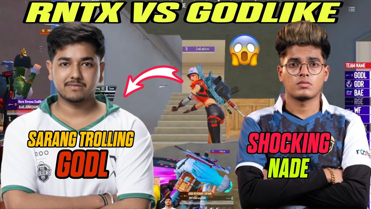 Sarang Trolling GodL 😂 RNTX vs GodLike EGO Battle in ESL🥵 | Team Xspark @JONATHANGAMINGYT