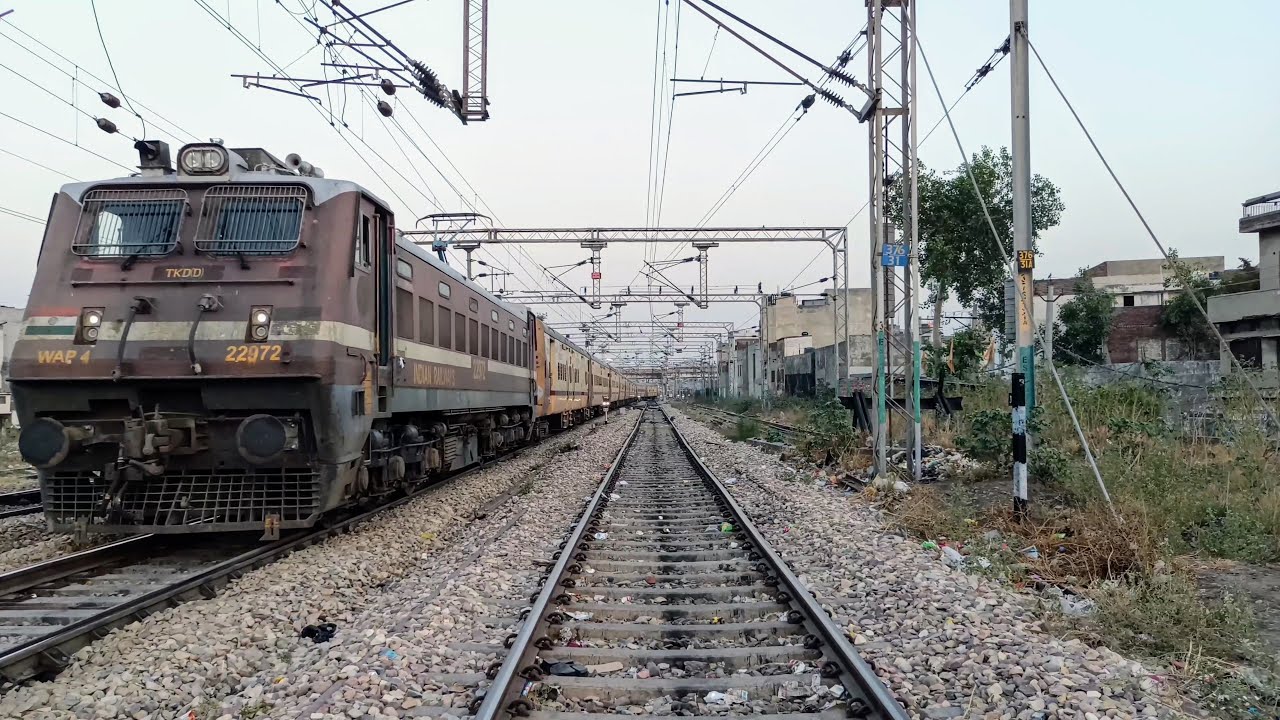 (04555) (Ludhiana - Lohian Khas) Passenger Train With (TKD) WAP4 Locomotive.!