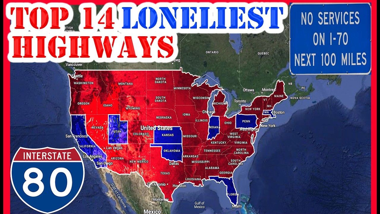 What Are the 14 LONELIEST Highways in America | What You Can Expect Driving on Them