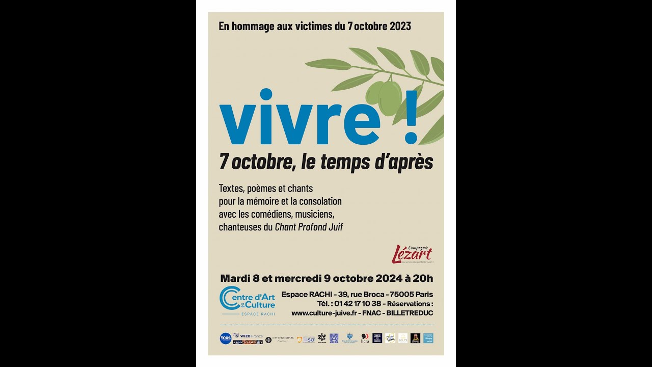 Teaser Vivre ! 7 octobre, le temps d’après.