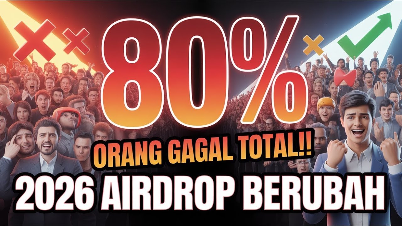 2026 Airdrop BERUBAH TOTAL‼️ 80% Orang Akan Gagal Tanpa Ini