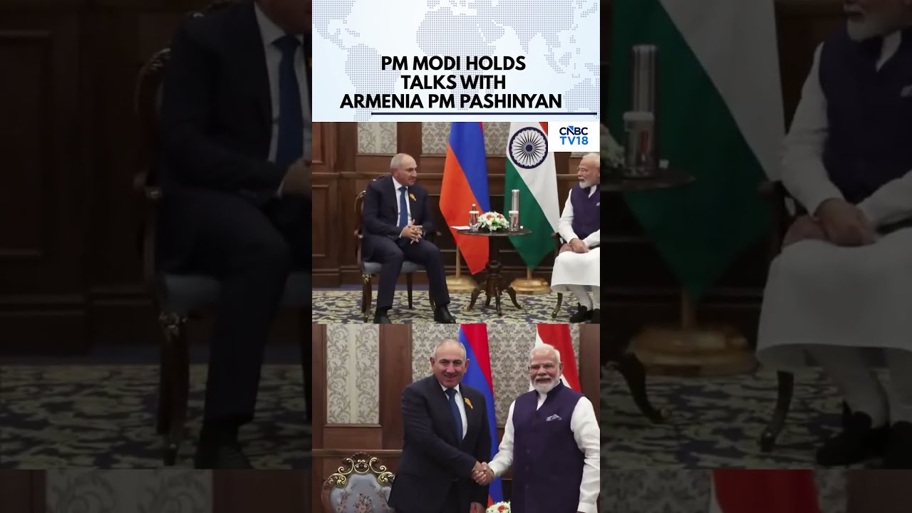 PM Modi Meets Armenia PM Nikol Pashinyan In Bishkek | India-Armenia Bilateral Talks | N18G