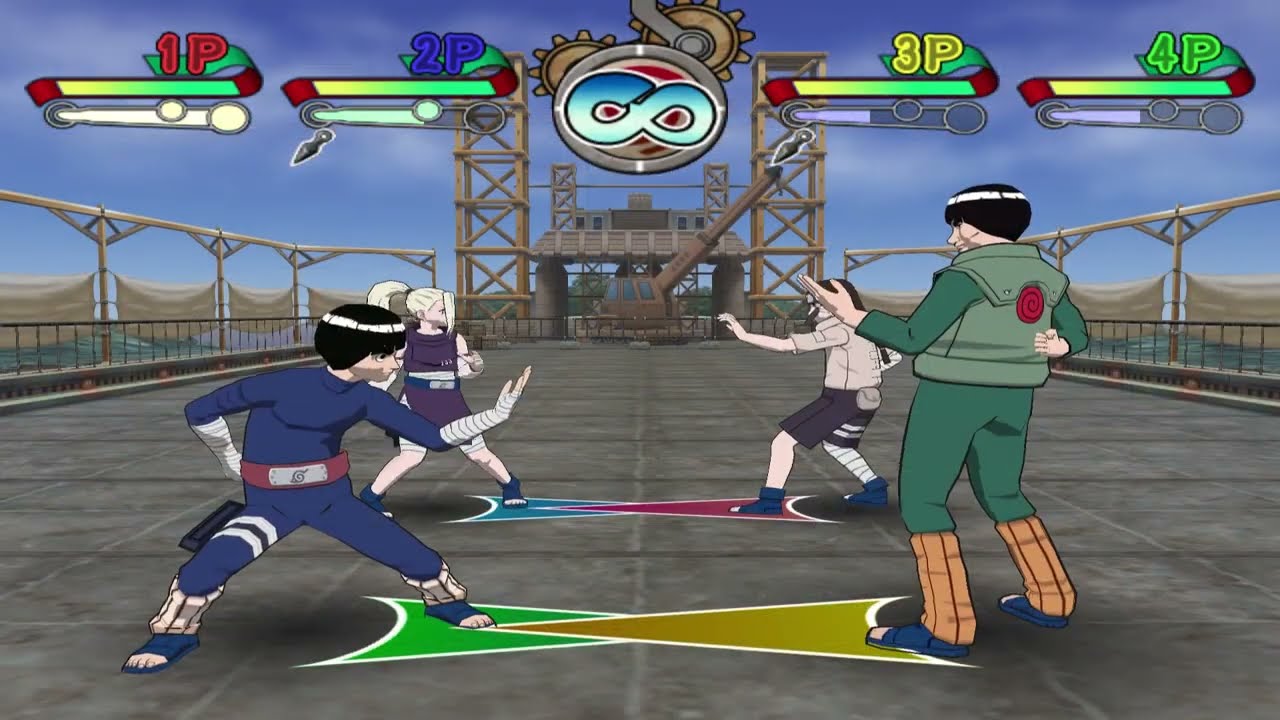 Naruto Clash of Ninja 2: 4-Player Battle. (part 3) {4-Players}
