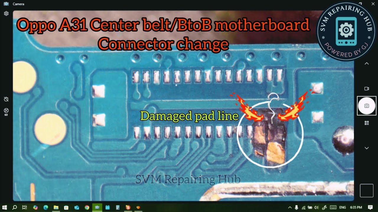 Oppo A31 Center belt connector change/loudspeaker not working solution #svmrepairinghub