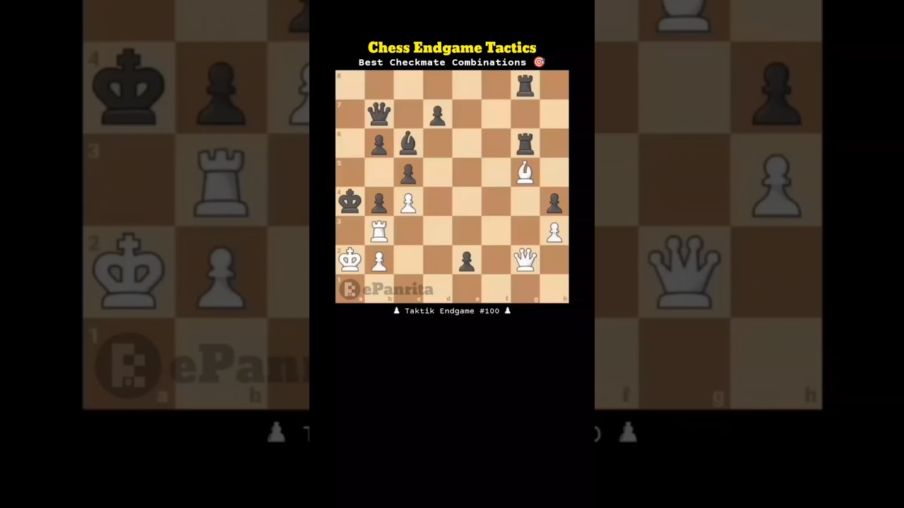 Chess Endgame Tactics #100 Best Checkmate Combinations #catur #chess #endgame #shorts #short #fyp